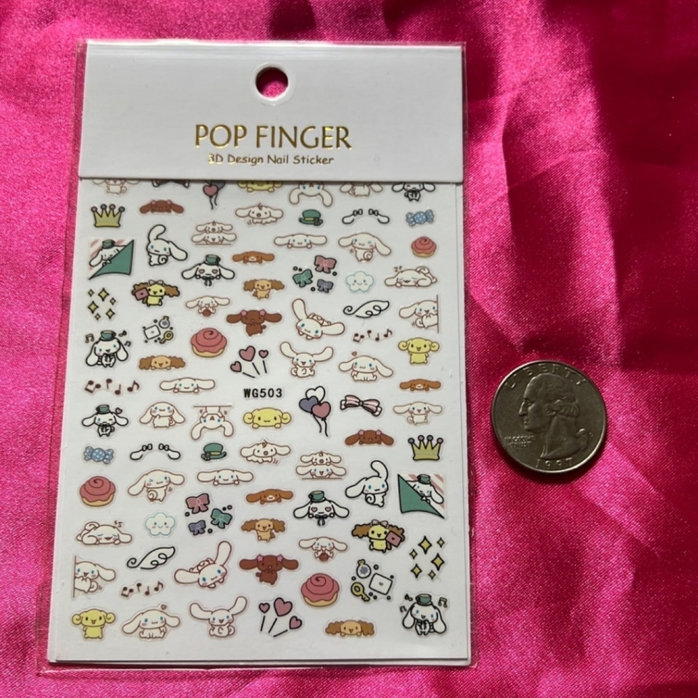Cinnamoroll nail art stickers